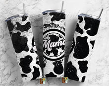 Load image into Gallery viewer, Retro Cowhide Mama Sublimation Tumbler
