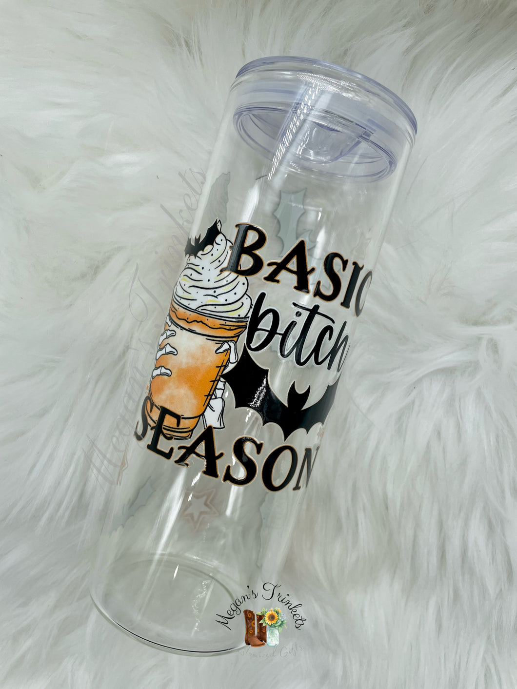 Basic Spooky Season Glass Skinny