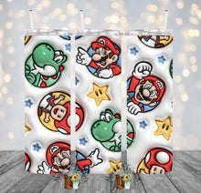 Load image into Gallery viewer, Mario 3D Sublimation Tumbler
