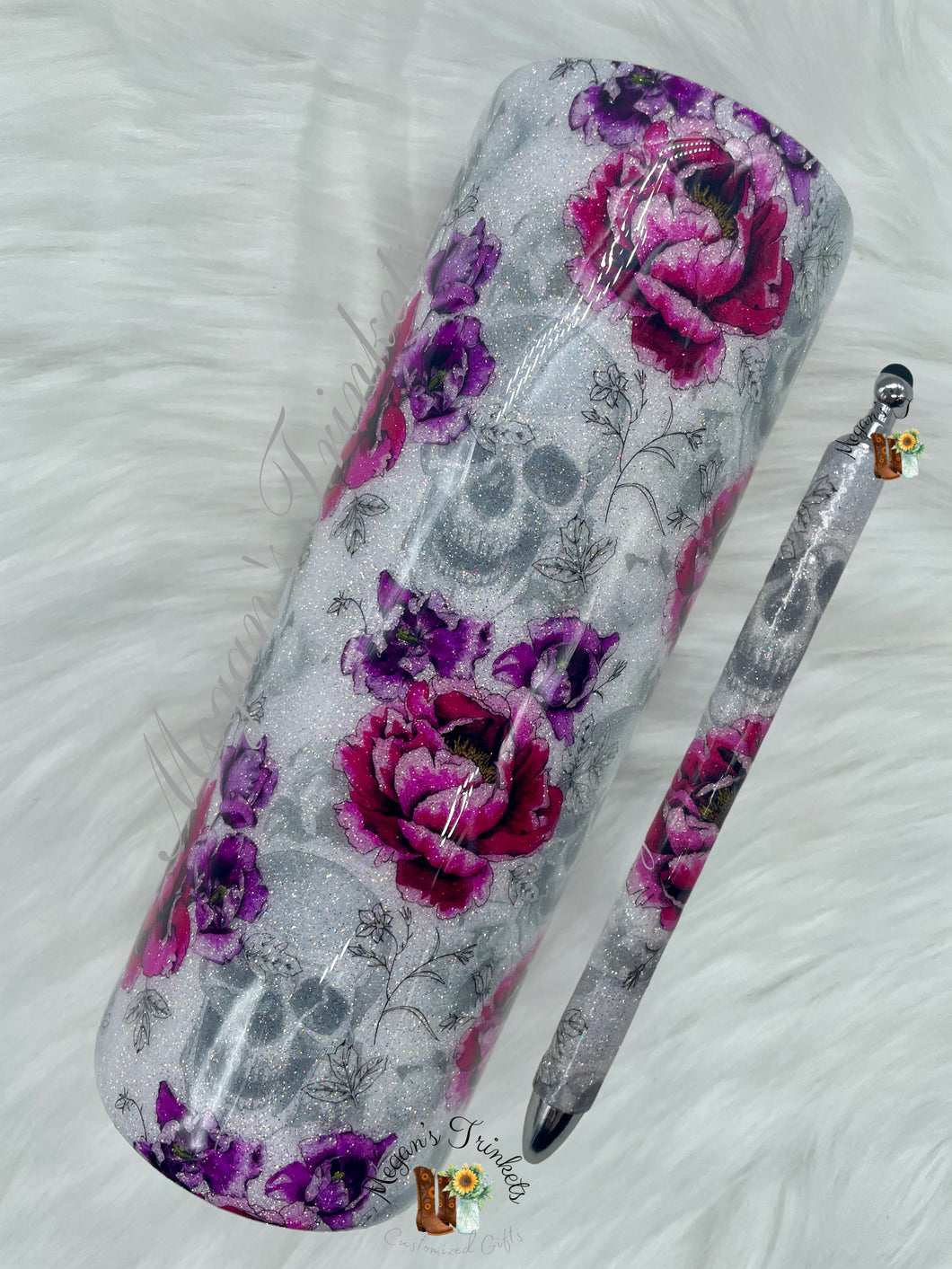 RTS Floral Skellie Tumbler