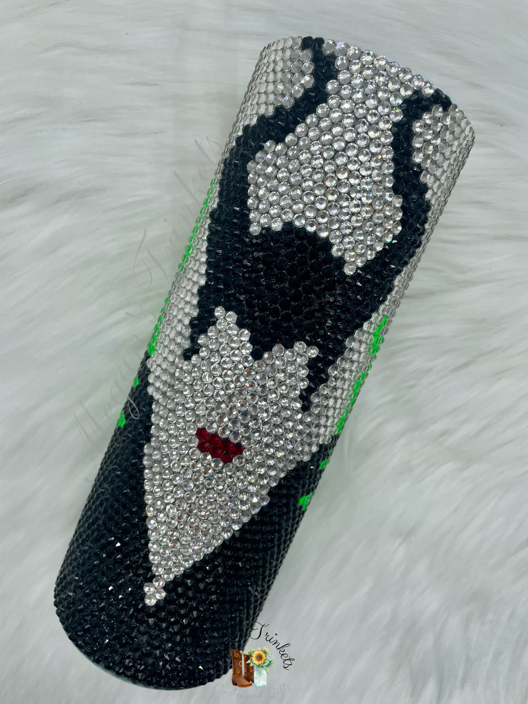 Malevolent Dark Fey Witch Rhinestone Tumbler