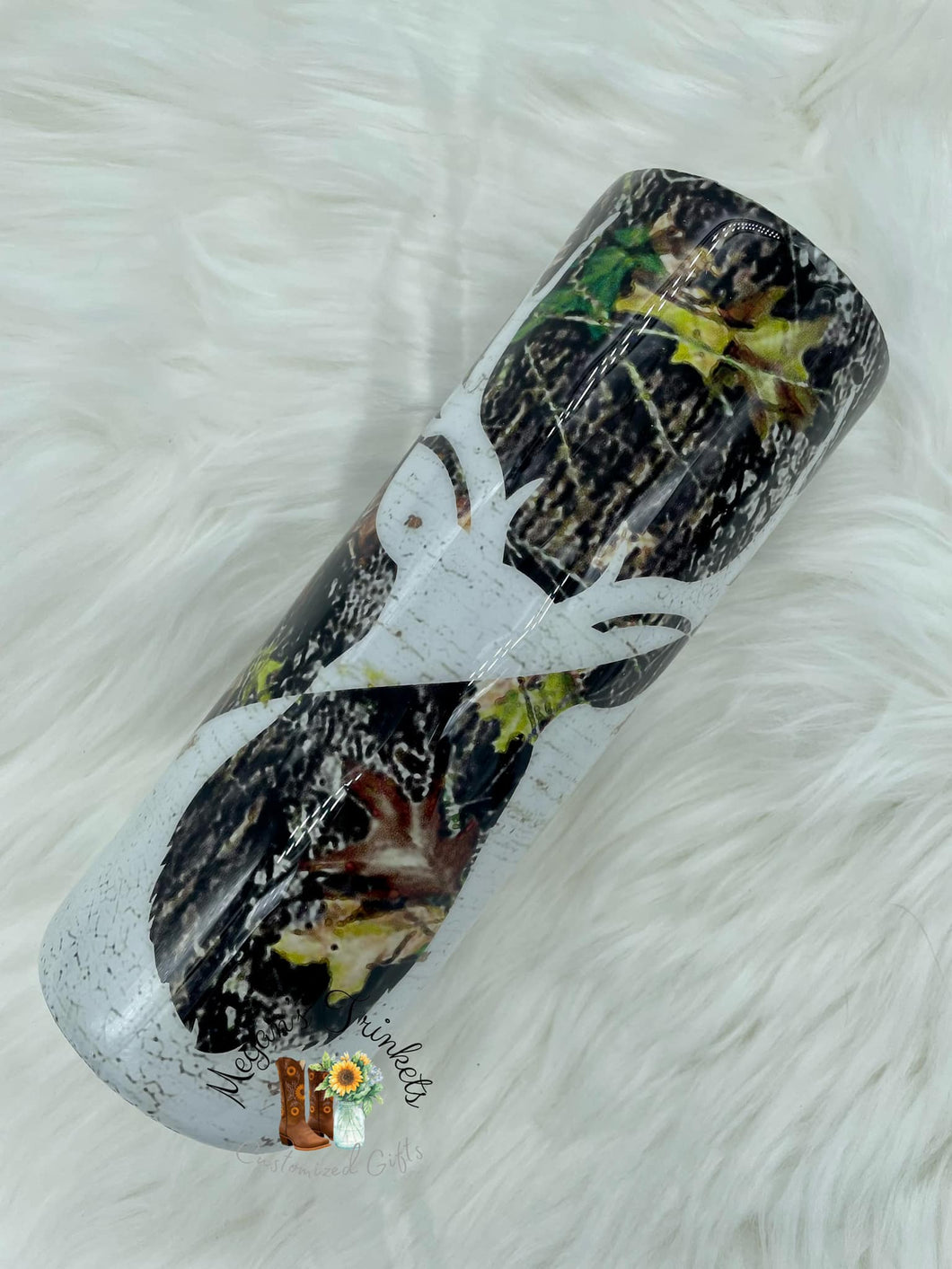 Camo Hunting Skinny Tumbler