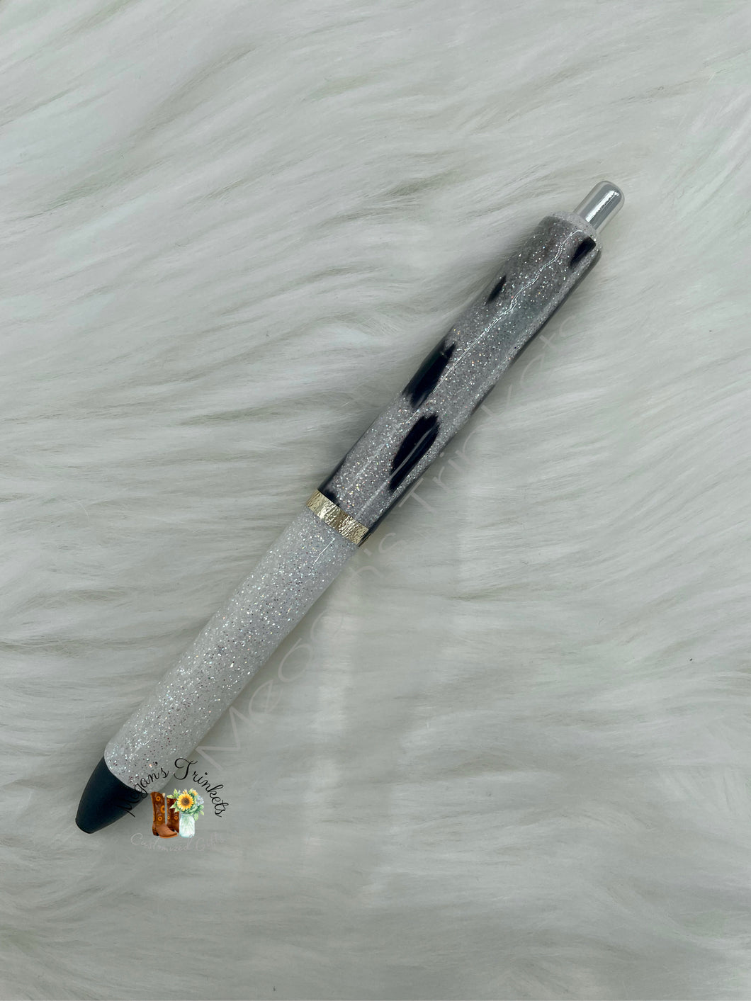 Split Cowhide Glitter Pen