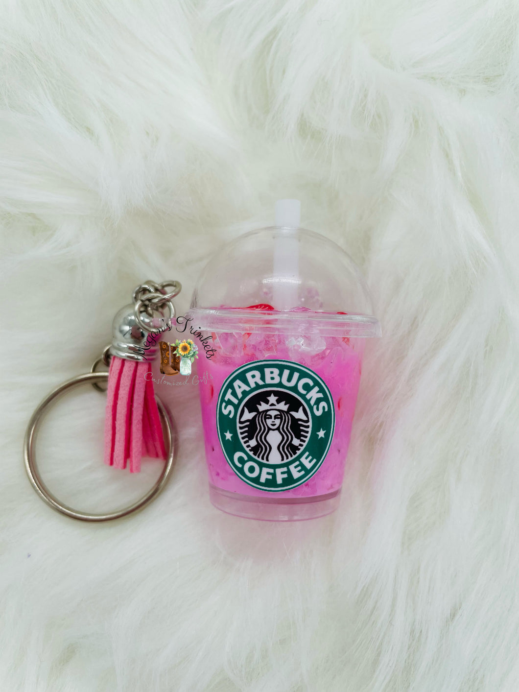 Pink Drink Keychain