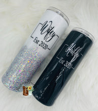 Load image into Gallery viewer, Hubby &amp; Wifey Bridal Tumbler Set
