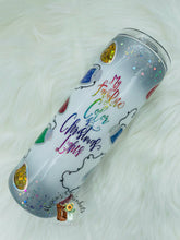 Load image into Gallery viewer, My Favorite Color is Christmas Lights Tumbler
