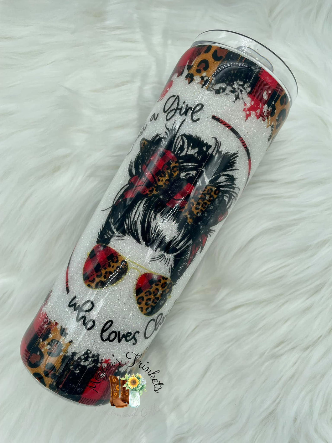 Christmas Girl Skinny Tumbler