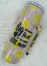 Load image into Gallery viewer, Teacher Lemons Skinny Tumbler
