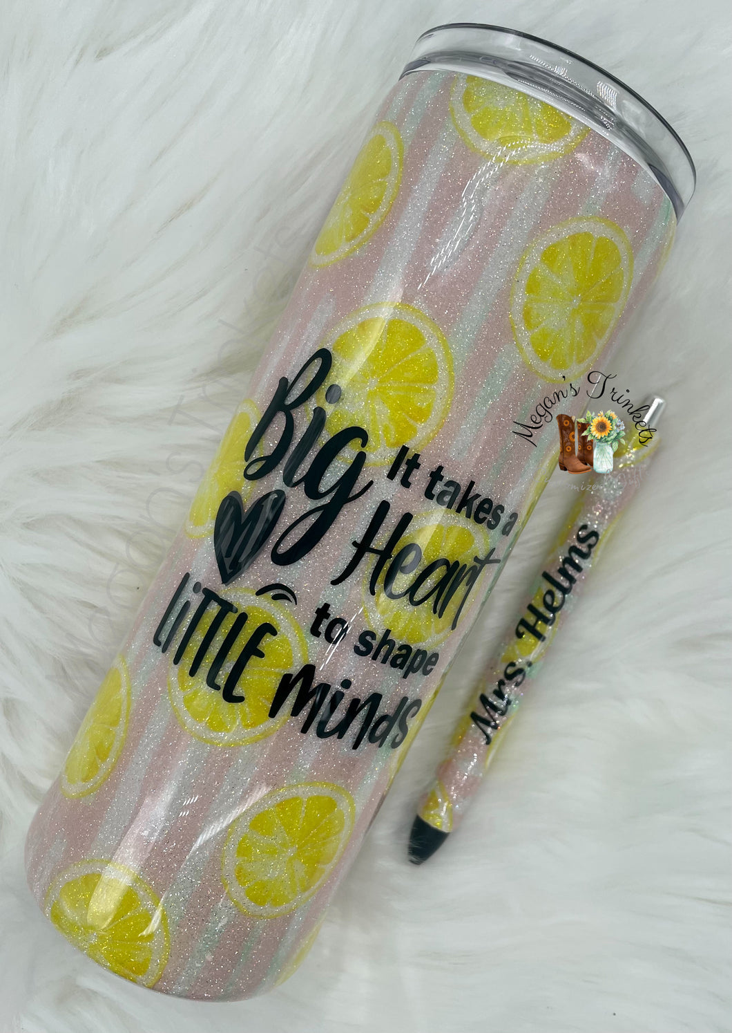 Teacher Lemons Skinny Tumbler