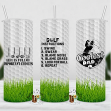 Load image into Gallery viewer, Golfing Skinny Tumbler
