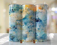 Load image into Gallery viewer, Alcohol Ink Honeycomb Sublimation Tumbler

