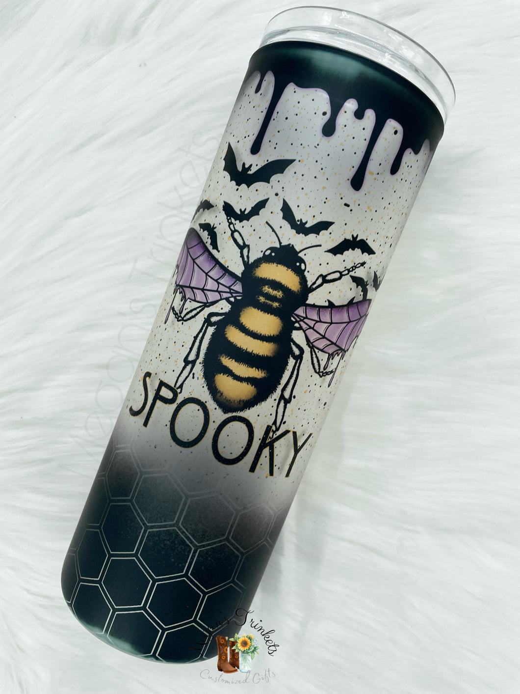 Spooky Bee Glass Skinny