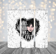 Load image into Gallery viewer, Never Fall in Love Sublimation Tumbler
