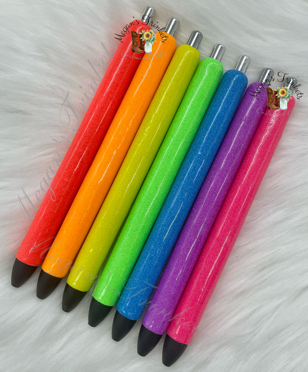 Neon Matte Glitter Pen Set