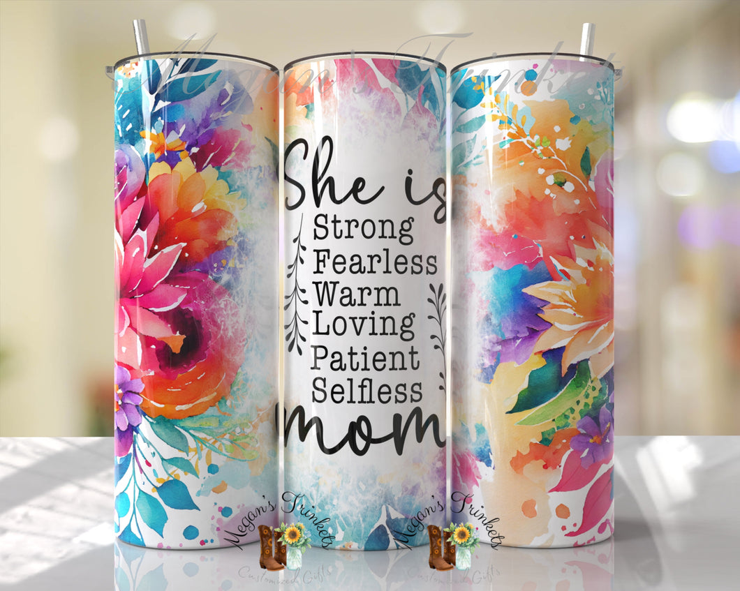 She is Mom Sublimation Tumbler