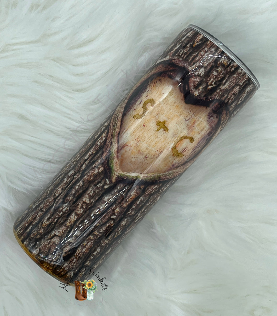 Carved Tree Love Tumbler