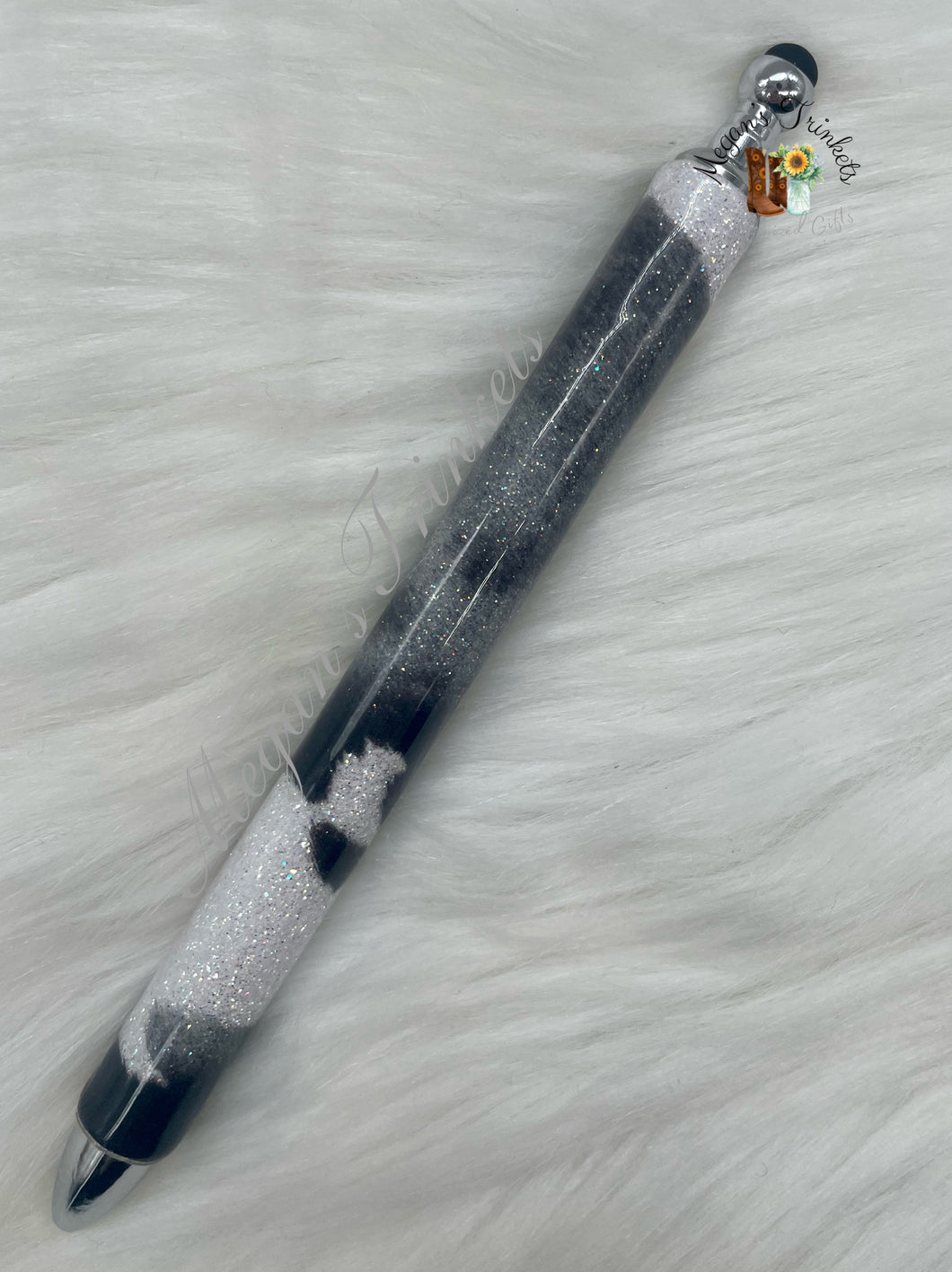 Cowhide Glitter Pen